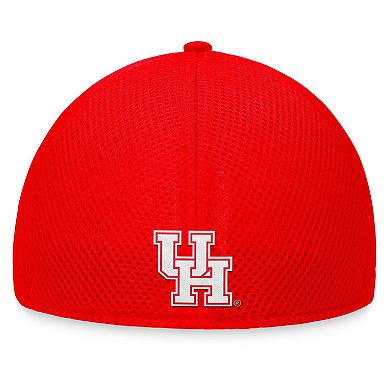 Men's Top of the World Red Houston Cougars Spacer Flex Hat