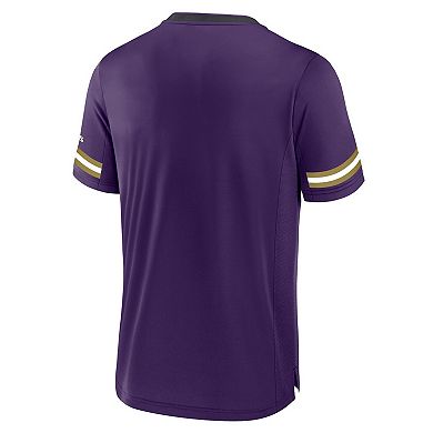 Men's Fanatics Purple Baltimore Ravens Stripe Stacking T-Shirt