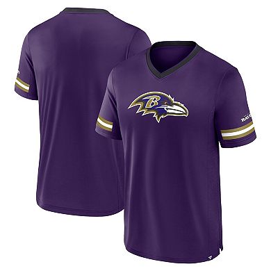 Men's Fanatics Purple Baltimore Ravens Stripe Stacking T-Shirt