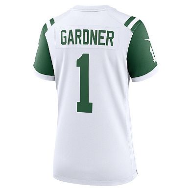 Women's Nike Ahmad Sauce Gardner White New York Jets Classic Alternate Game Jersey