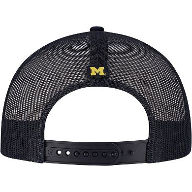 Men's '47 Navy Michigan Wolverines Garner Trucker Adjustable Hat