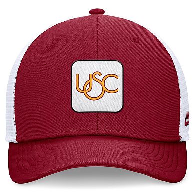 Men's Nike Cardinal/White USC Trojans Legacy Rise Mascot Trucker Adjustable Hat