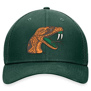 Men's Top of the World Green Florida A&M Rattlers Spacer Flex Hat