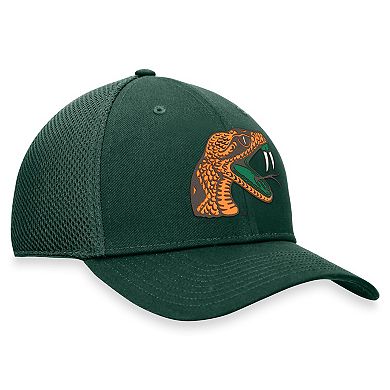 Men's Top of the World Green Florida A&M Rattlers Spacer Flex Hat