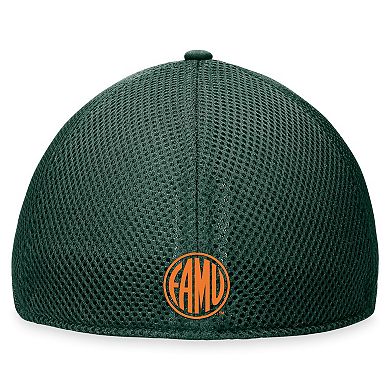 Men's Top of the World Green Florida A&M Rattlers Spacer Flex Hat
