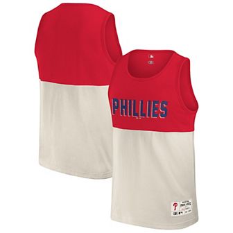 Men's Darius Rucker Collection by Fanatics Red Philadelphia Phillies Colorblock Tank Top