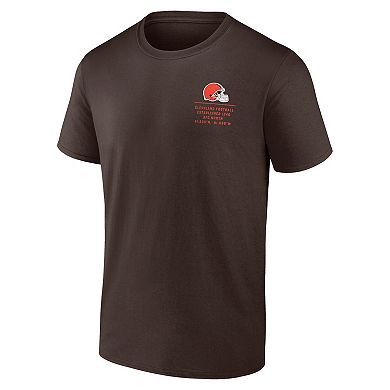 Men's Fanatics Brown Cleveland Browns Repeat Stats T-Shirt