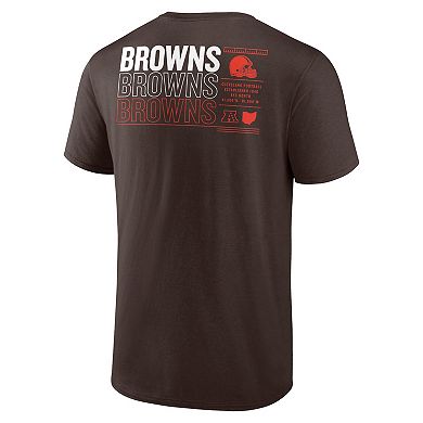 Men's Fanatics Brown Cleveland Browns Repeat Stats T-Shirt