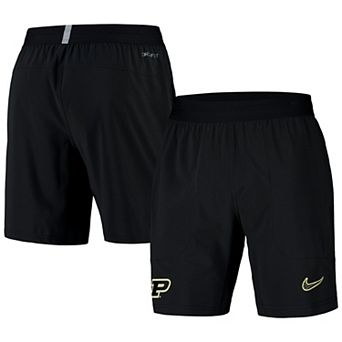 Men's Nike Black Purdue Boilermakers 2024/25 Sideline Performance Woven Shorts