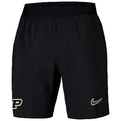 Men's Nike Black Purdue Boilermakers 2024/25 Sideline Performance Woven Shorts