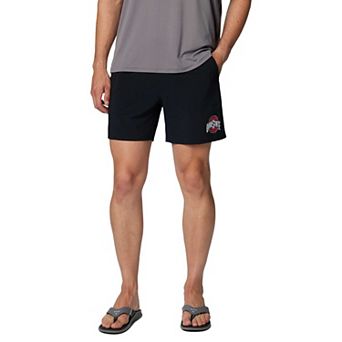 Men's Columbia Black Ohio State Buckeyes PFG Terminal Roamer�� Omni-Shade�� Stretch Shorts