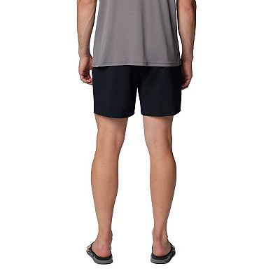 Men's Columbia Black Ohio State Buckeyes PFG Terminal Roamer Omni-Shade Stretch Shorts