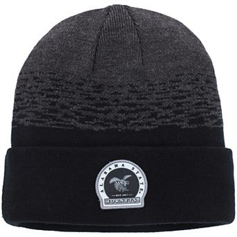 Men's Top of the World Heather Black Alabama State Hornets Frostbite Cuffed Knit Hat