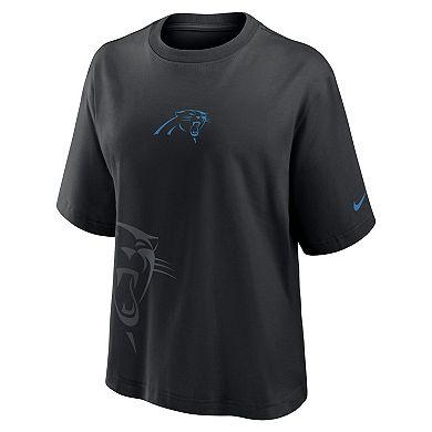 Women's Nike Black Carolina Panthers Boxy T-Shirt