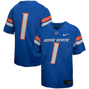 Youth Nike #1 Royal Boise State Broncos Untouchable Football Jersey