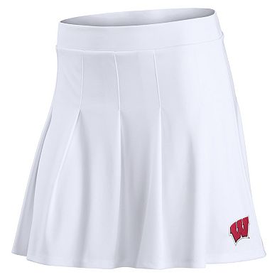 Women's Fanatics White Wisconsin Badgers Heritage Primary Skirt