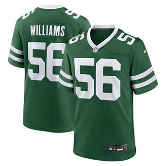 Men's Nike Quincy Williams Legacy Green New York Jets Game Player Jersey