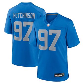 Men's Nike Aidan Hutchinson Blue Detroit Lions Alternate Game Jersey