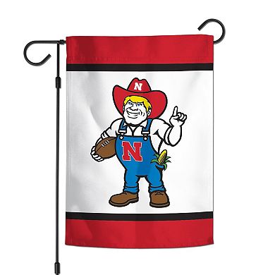 WinCraft Nebraska Huskers 12” x 18” Double-Sided College Vault Garden Flag