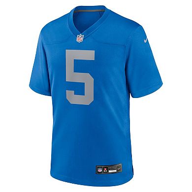 Men's Nike David Montgomery Blue Detroit Lions Alternate Game Jersey