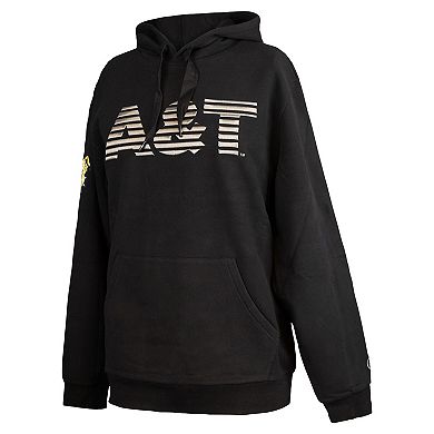 Men's FISLL Black North Carolina A&T Aggies Puff Print Sliced Pullover Hoodie
