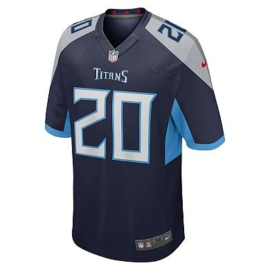 Men's Nike Tony Pollard Navy Tennessee Titans Game Player Jersey