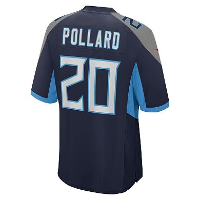 Men's Nike Tony Pollard Navy Tennessee Titans Game Player Jersey