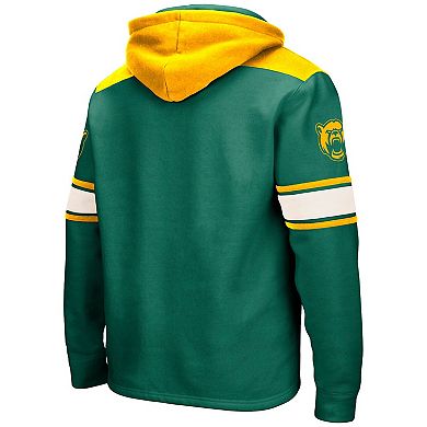 Men's Colosseum Green Baylor Bears 2.0 Lace-Up Pullover Hoodie