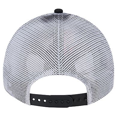 Men's New Era Black San Francisco Giants Team Slick Trucker 9TWENTY Adjustable Hat