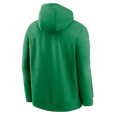 Men's Nike Green Oregon Ducks Legacy Logo Club Fleece Pullover Hoodie