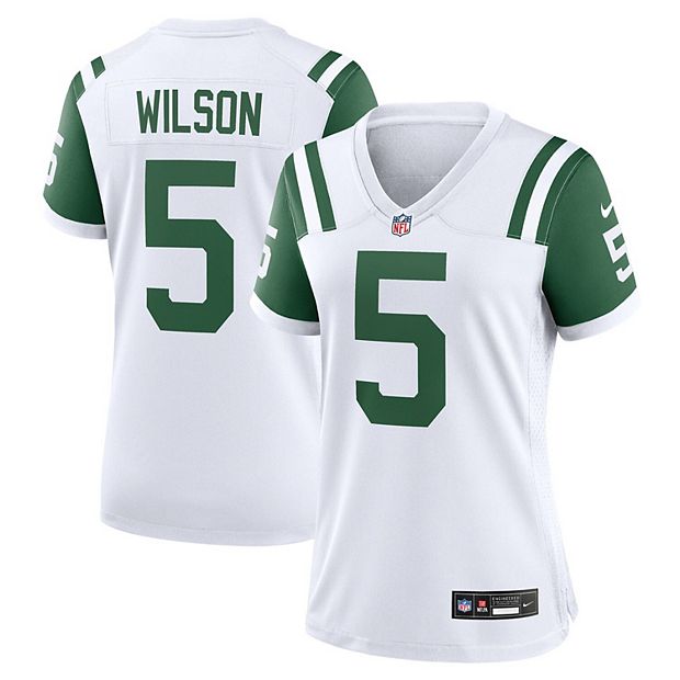Women s Nike Garrett Wilson White New York Jets Classic Alternate Game Jersey