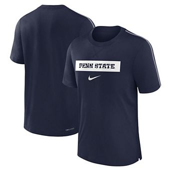 Men's Nike Navy Penn State Nittany Lions 2024 Sideline Player Performance Tri-Blend T-Shirt