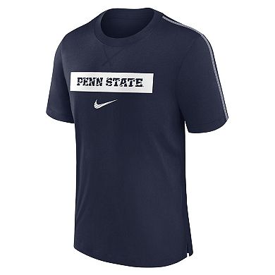 Men's Nike Navy Penn State Nittany Lions 2024 Sideline Player Performance Tri-Blend T-Shirt