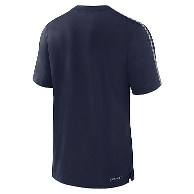 Men's Nike Navy Penn State Nittany Lions 2024 Sideline Player Performance Tri-Blend T-Shirt