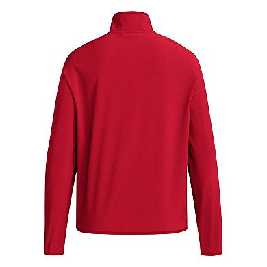 Men's adidas Red Texas Tech Red Raiders 2024 Coaches Sideline Long Sleeve Quarter-Zip Top