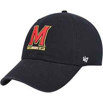Men's '47 Black Maryland Terrapins Clean Up Adjustable Hat