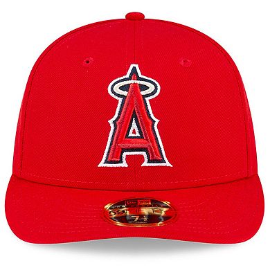 Men's New Era Red Los Angeles Angels National Baseball Hall of Fame Low Profile 59FIFTY Fitted Hat