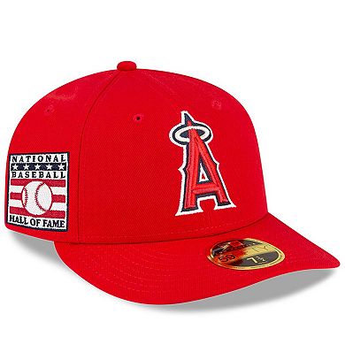 Men's New Era Red Los Angeles Angels National Baseball Hall of Fame Low Profile 59FIFTY Fitted Hat