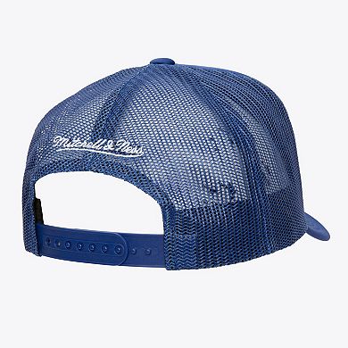 Men's Mitchell & Ness Royal Golden State Warriors Core Evergreen OTC Trucker Adjustable Hat