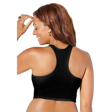 Swimsuits for All Women's Cropped Racerback Tankini Top