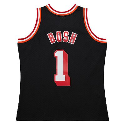 Men's Mitchell Ness Chris Bosh Black Miami Heat 2013/14 Hardwood