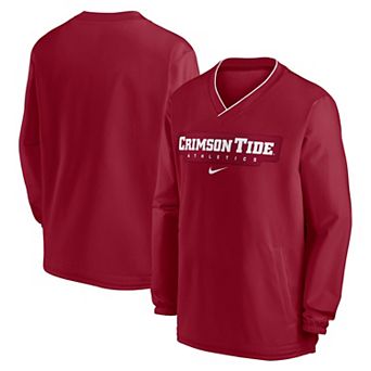 Men's Nike Crimson Alabama Crimson Tide 2024 Sideline Pullover Windshirt