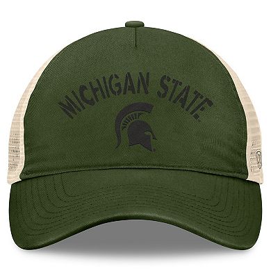 Men's Top of the World Hunter Green Michigan State Spartans OHT Military Appreciation Glory Trucker Adjustable Hat