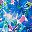 Blue Watercolor Floral