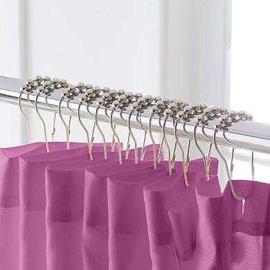 BrylaneHome BH Studio Colorblock Shower Curtain 14 Pc Set