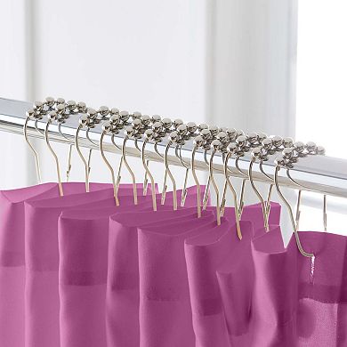 BrylaneHome BH Studio Colorblock Shower Curtain 14 Pc Set
