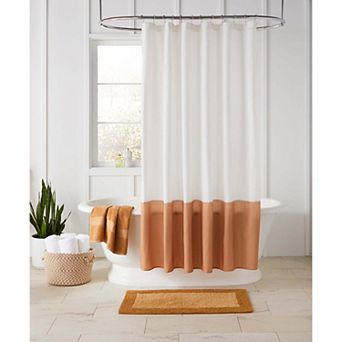 BrylaneHome BH Studio Colorblock Shower Curtain 14 pc Set