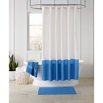 BrylaneHome BH Studio Colorblock Shower Curtain 14 pc Set