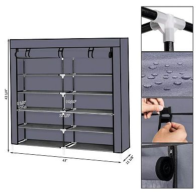 36 Pairs Portable Shoe Rack Storage Organizer