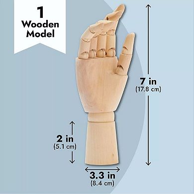 7" Art Mannequin Figure Wooden Hand Home Decor